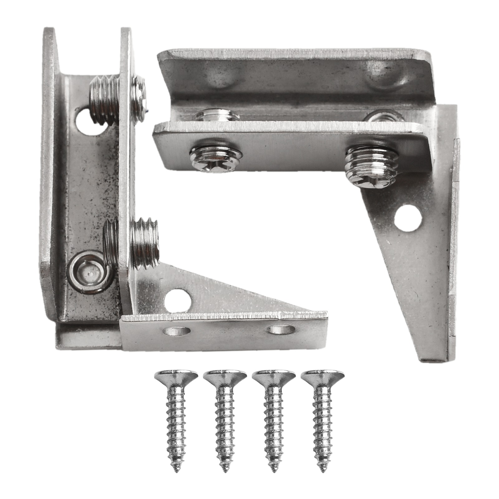 Furniture Hardware Display - 2PCS Non-Porous Glass Door Hinge Hinge