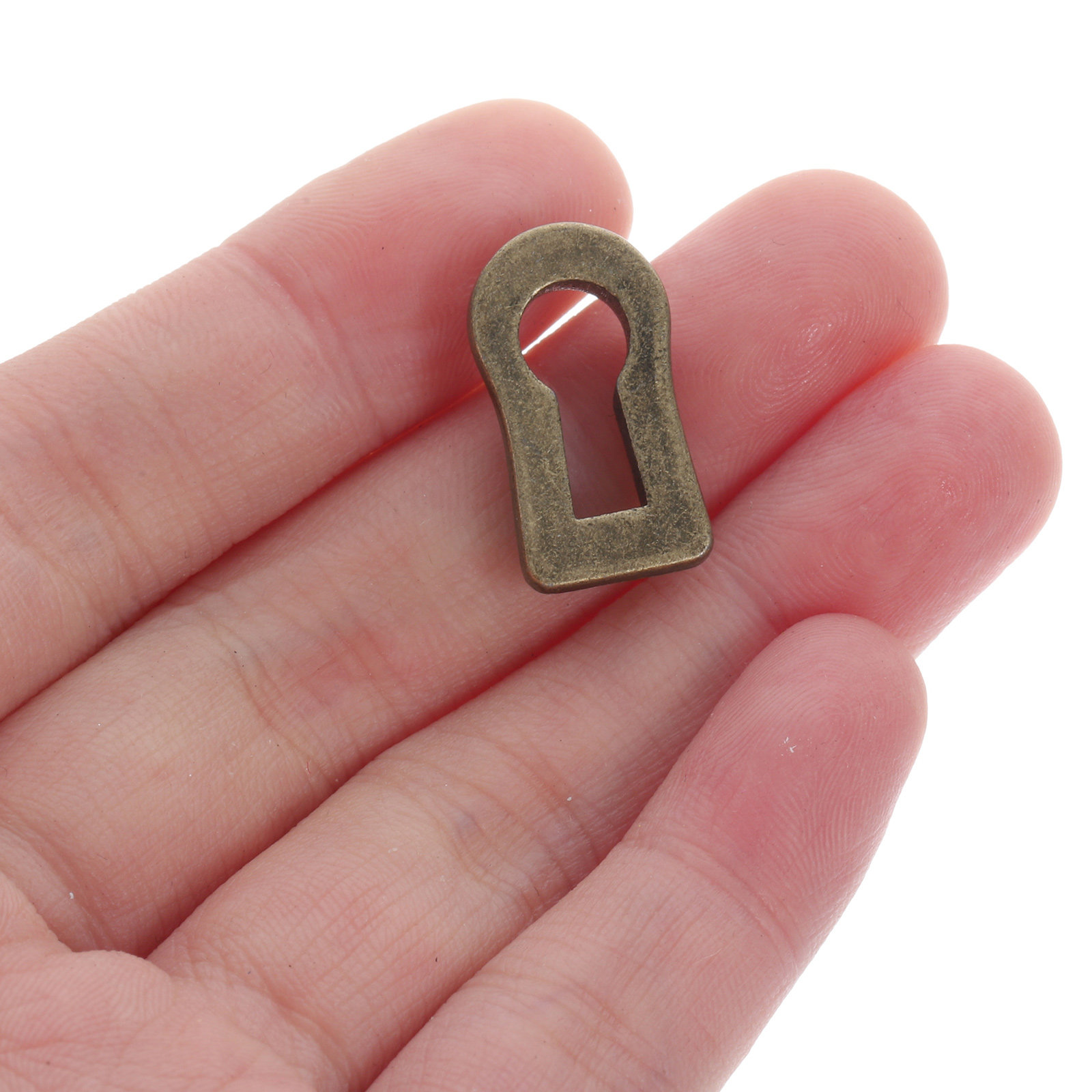 Furniture Hardware Manufacturer - 12Pcs Oval Zinc Alloy Keyhole Escutcheon