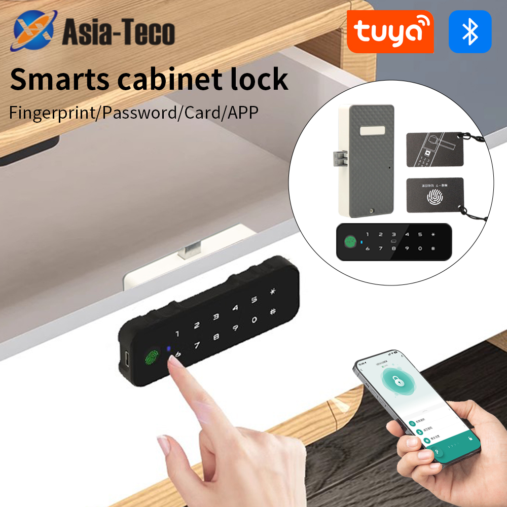 Furniture Hardware Manufacturer - Tuya Bluetooth Smart Wood Cabinet Fingerprint