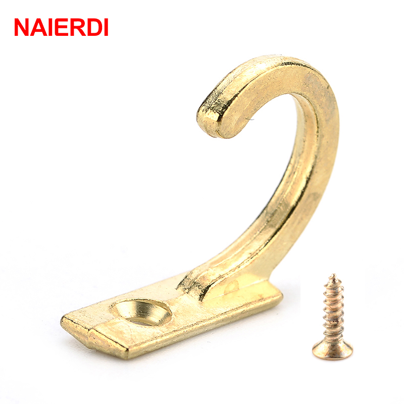 Furniture Hardware Manufacturer - NAIERDI 10PCS Small Antique Hooks Wall
