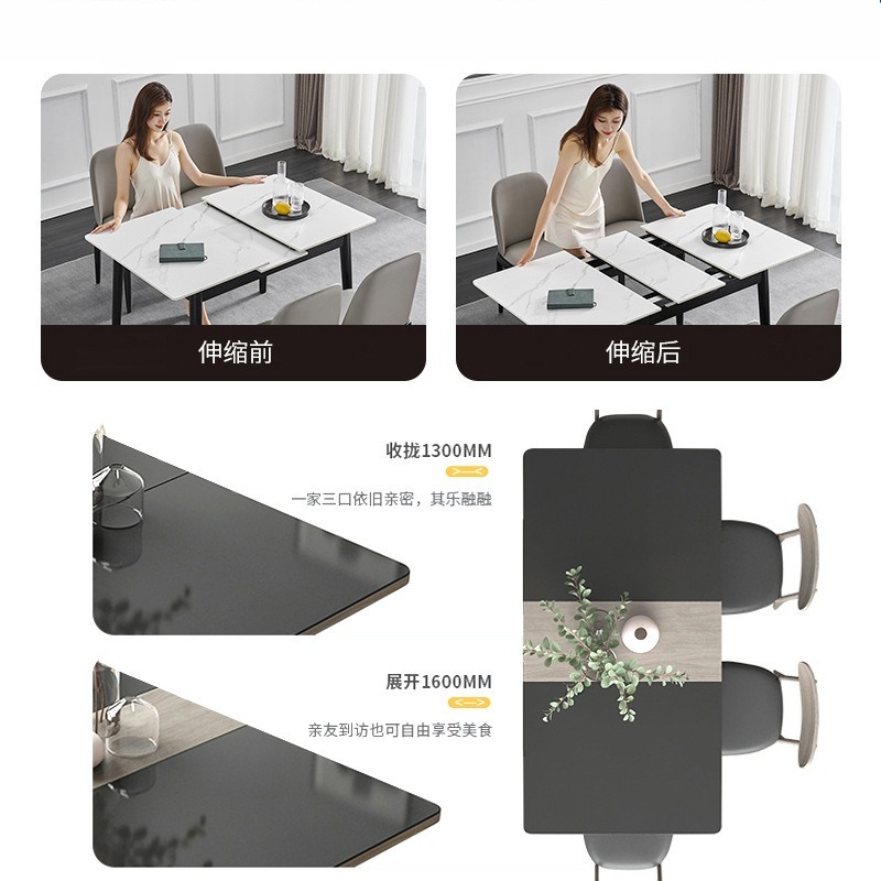 Furniture Rails Hardware - Multifunctional Heavy‑Duty Dining Table Slide Rail