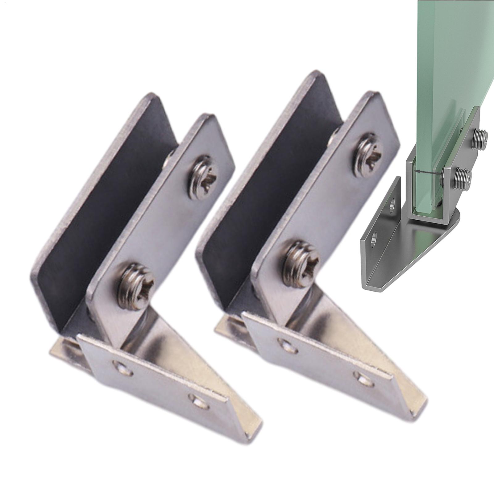 Furniture Hardware Display - 2pcs Non-Perforated Glass Door Hinges Display