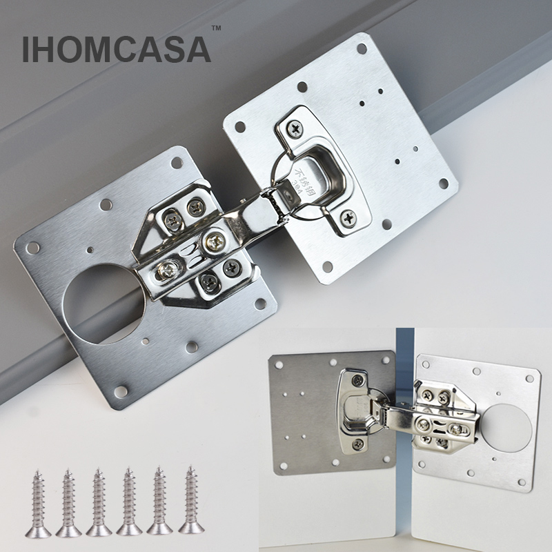 Furniture And Kitchen Hardware Fitting - Hinge Repair Plate Stainless Steel Kitchen