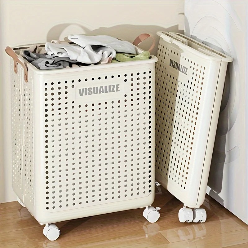 Furniture Hardware Manufacturer - Extra Large Wheeled Folding Laundry Basket