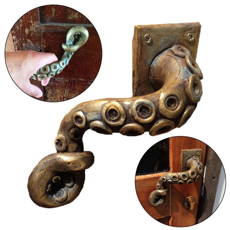 Furniture Hardware Accessories - Vintage Octopus Door Knob Outdoor Hook