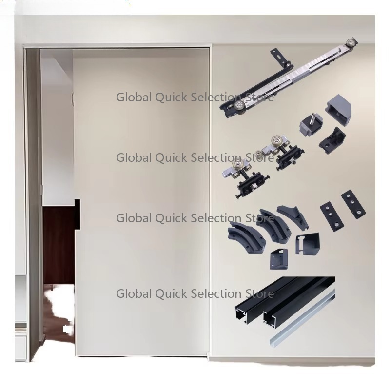 Furniture Rails Hardware - nward Push Bus Door Slide Rail