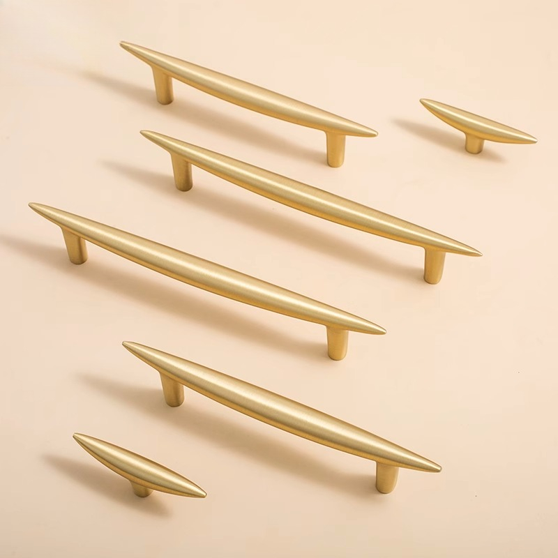 Furniture And Kitchen Hardware Fitting - Nordic Solid Brass Furniture Handles for