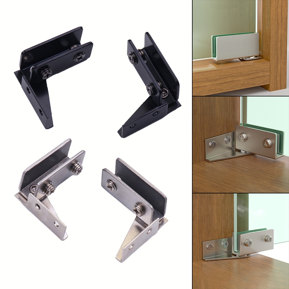 2PCS Non-Porous Glass Door Hin - огляд і ціна Furniture Hardware Display