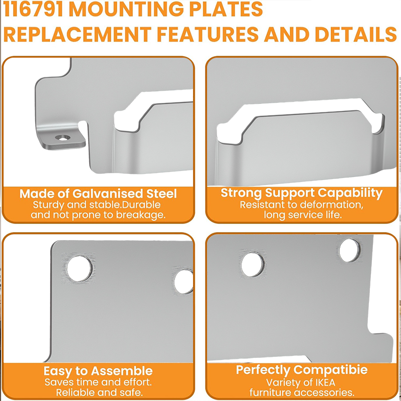 6pcs Midbeam Bed Monunting Bra - огляд і ціна Furniture Hardware Ikea