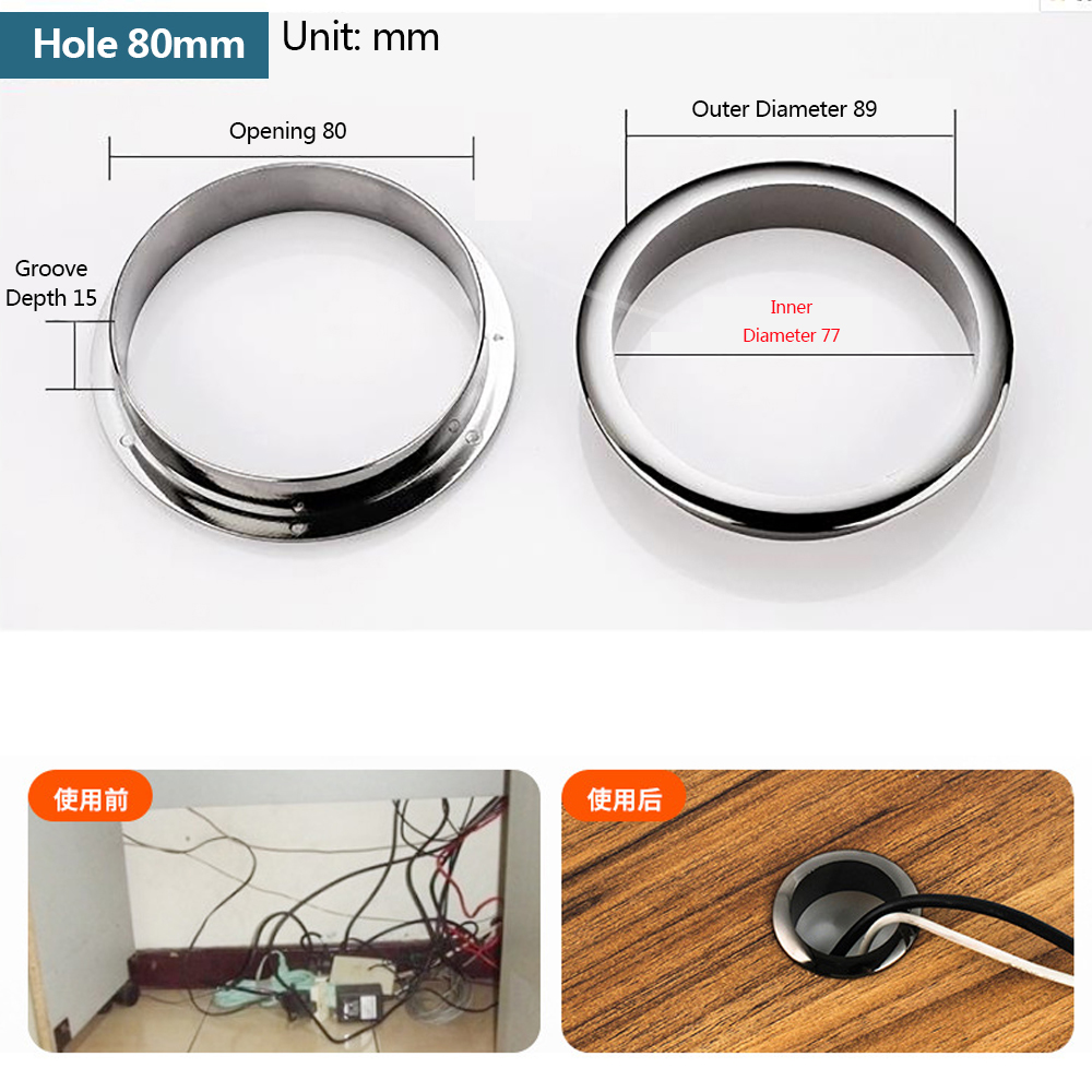 Wire Hole Cover Computer Table - огляд і ціна Furniture Hardware Accessories