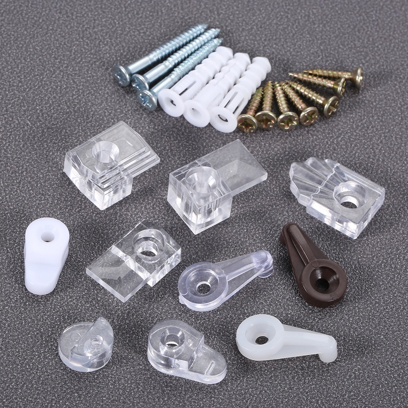 10Pcs Plastic Glass Retainer C - огляд і ціна Furniture Hardware Connectors