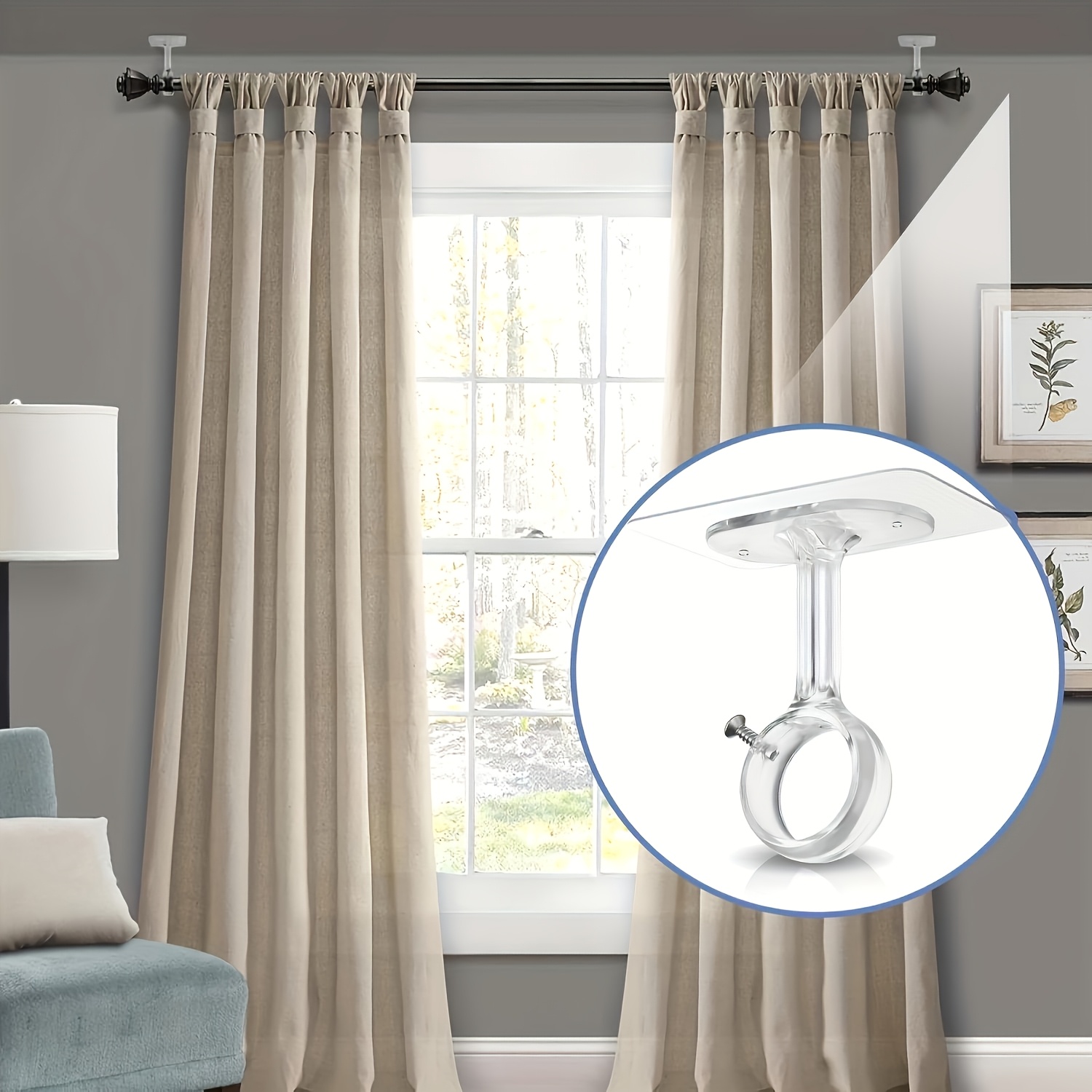 Non Perforated Ceiling Curtain - огляд і ціна Furniture Hardware Accessories