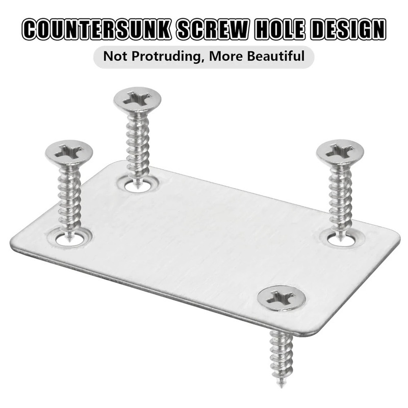 10Pcs Stainless Steel Right An - огляд і ціна Furniture Hardware Connectors