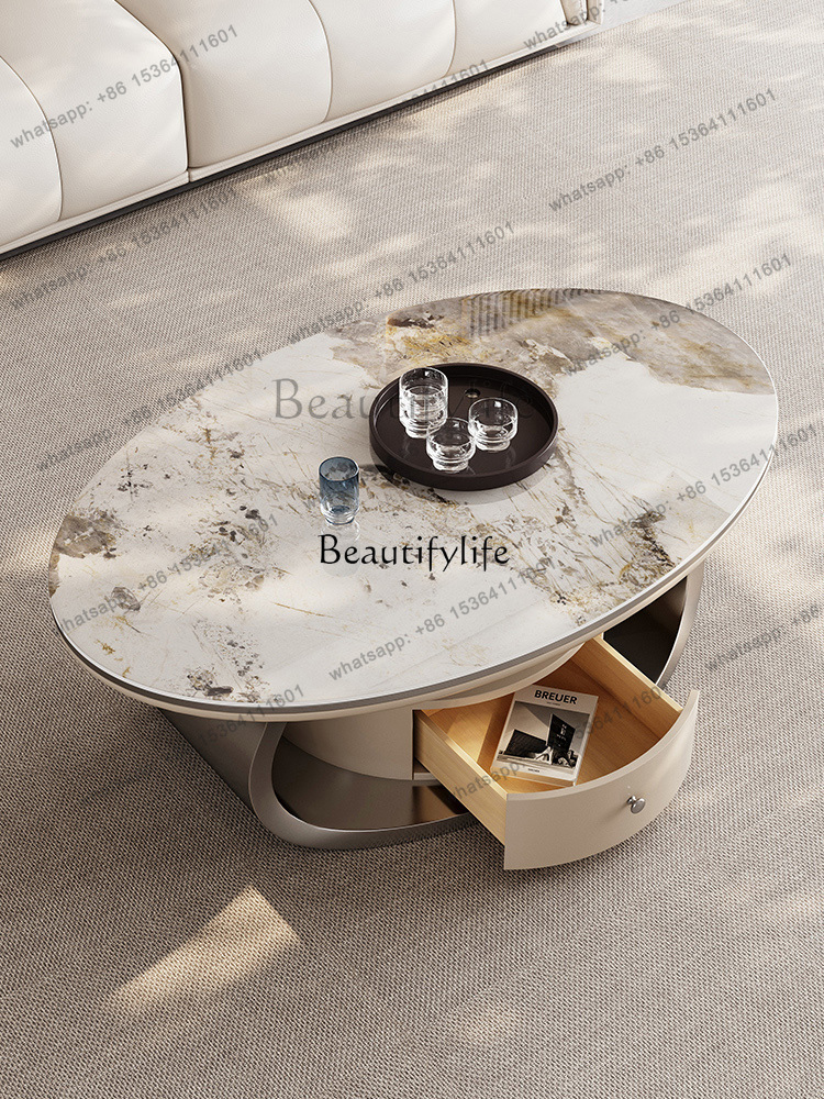 z.Light luxury rock slab oval  - огляд і ціна Z. A. Furniture