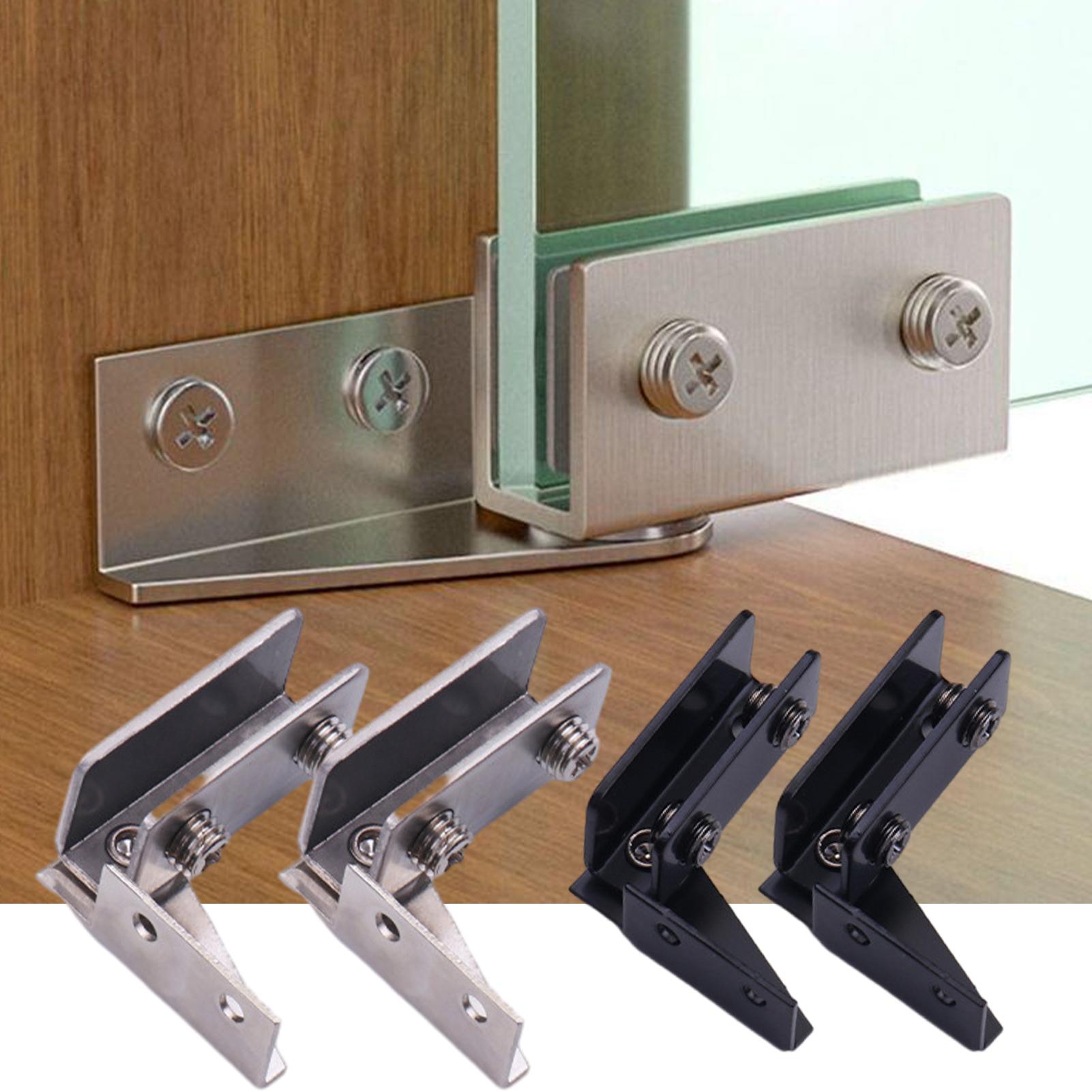 2pcs Non-Perforated Glass Door - огляд і ціна Furniture Hardware Display