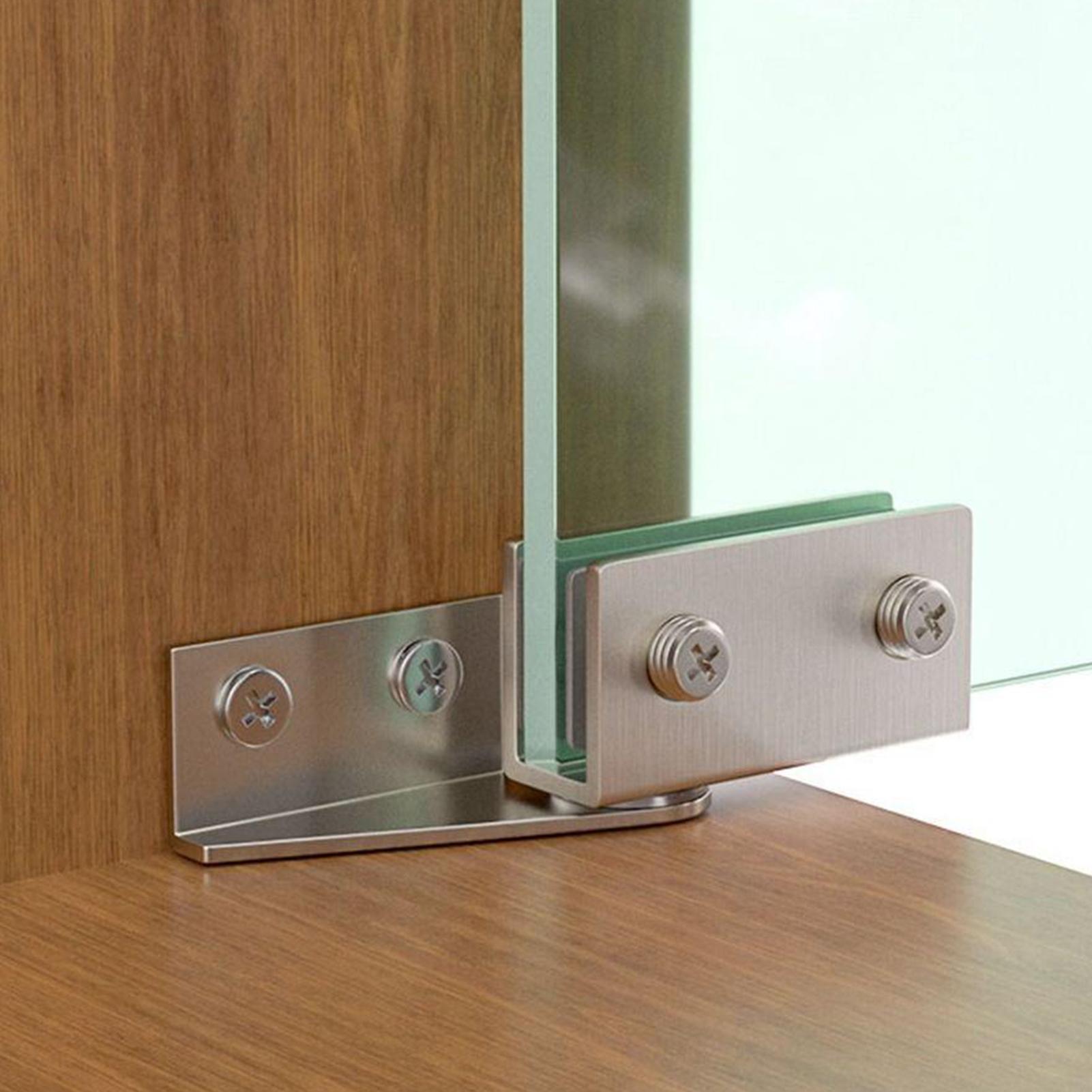 2pcs Non-Perforated Glass Door - огляд і ціна Furniture Hardware Display
