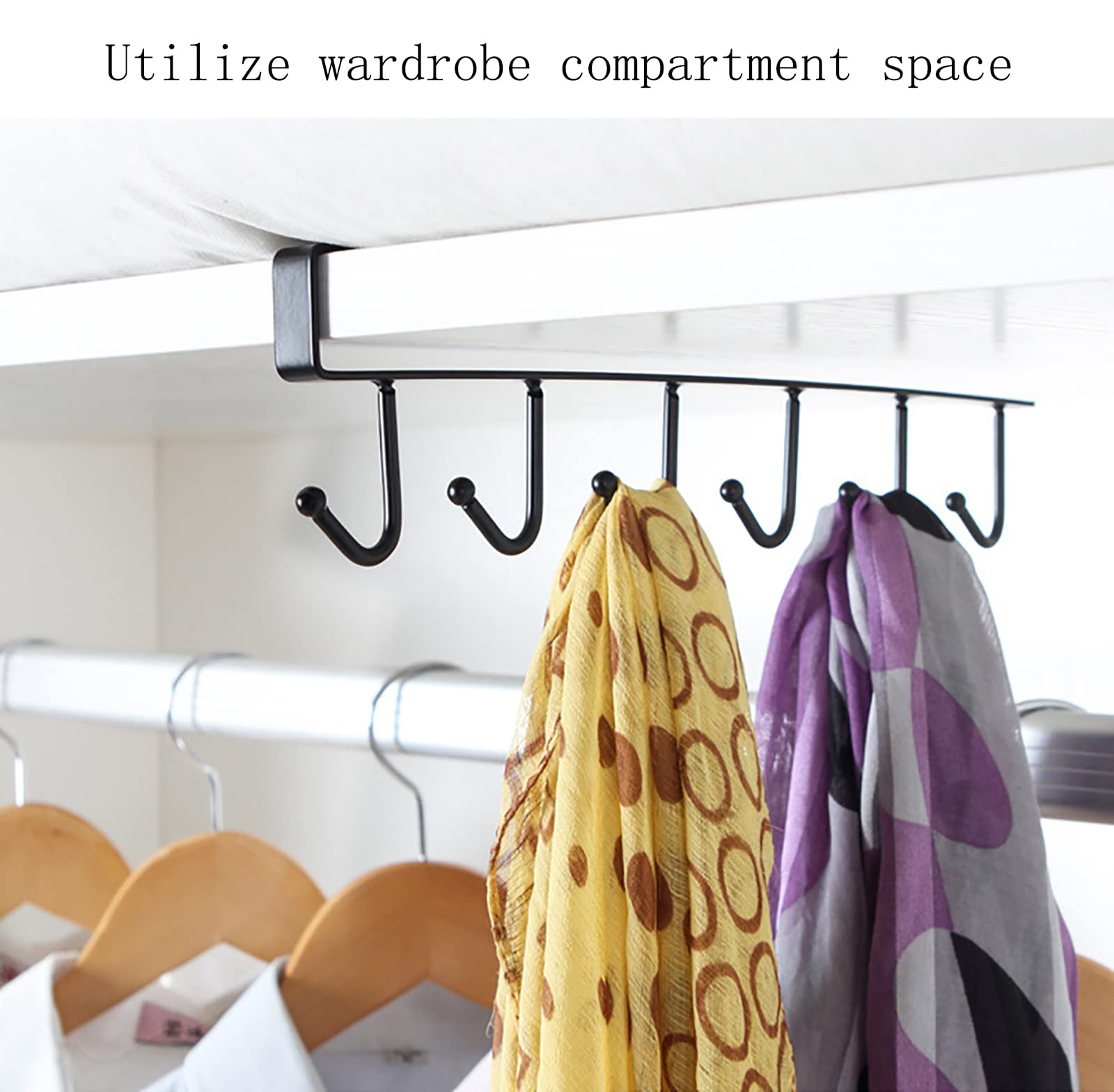 1/2/3PC 6 Hooks Kitchen Cabine - огляд і ціна Furniture Hardware Accessories