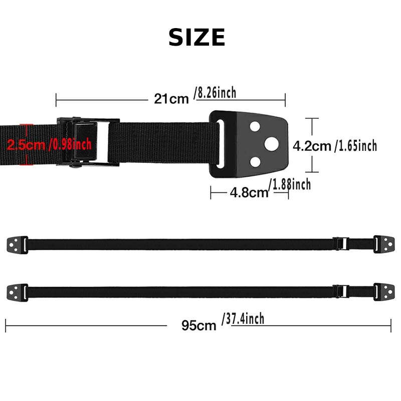 2 Pack Adjustable TV Safety St - огляд і ціна Furniture Hardware Manufacturer