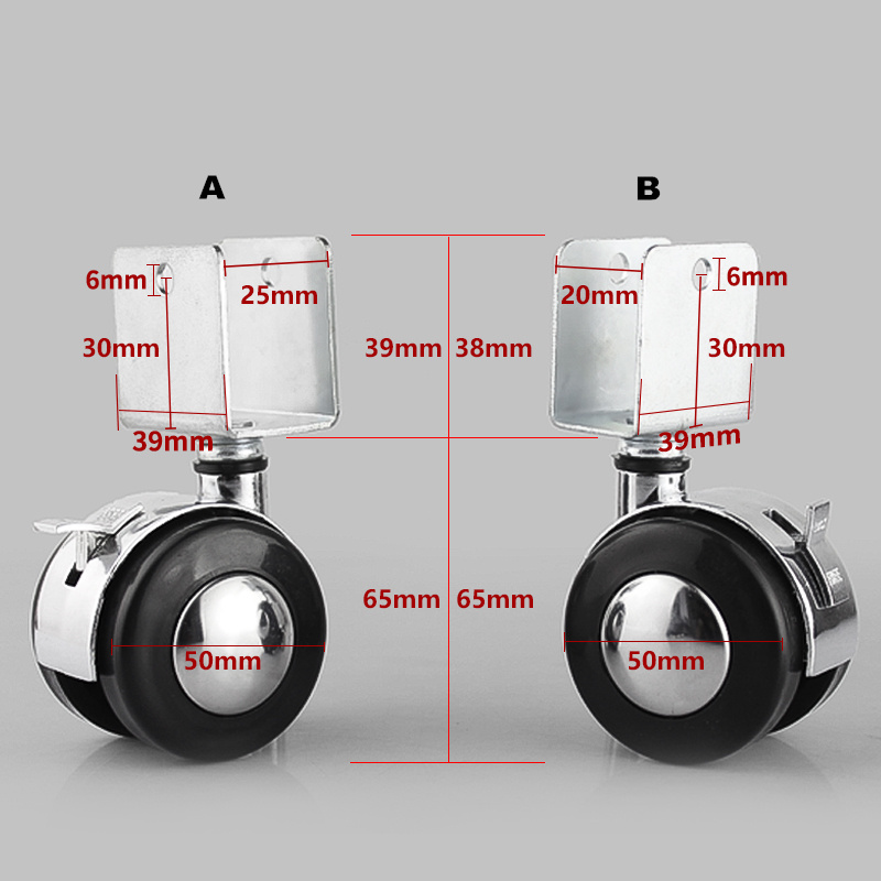 4pcs Brand New 2 Inch Crib Cas - огляд і ціна Brand Hardware Furniture