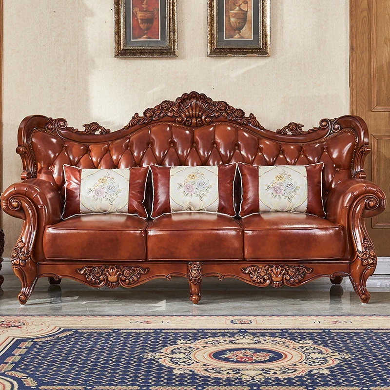z French Style Sofa Luxury Lea - огляд і ціна Z. A. Furniture
