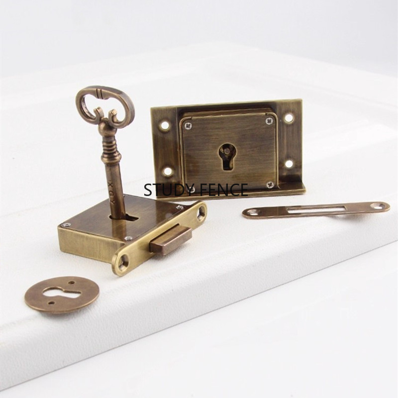 1PC Antique Metal Drawer Lock  - огляд і ціна Furniture Hardware Accessories