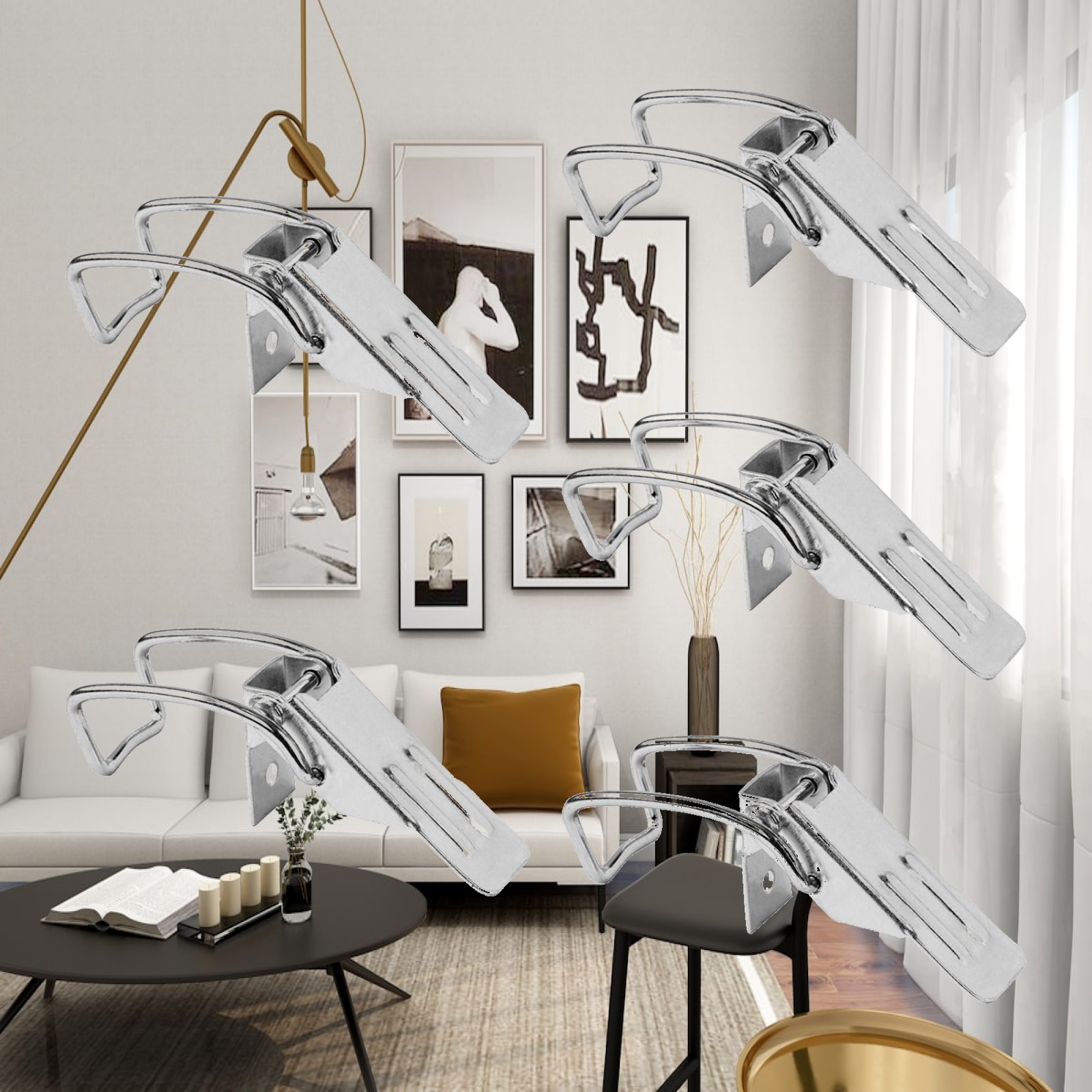 5x Latch Catch Hasp Metal Stur - огляд і ціна Furniture Hardware Accessories
