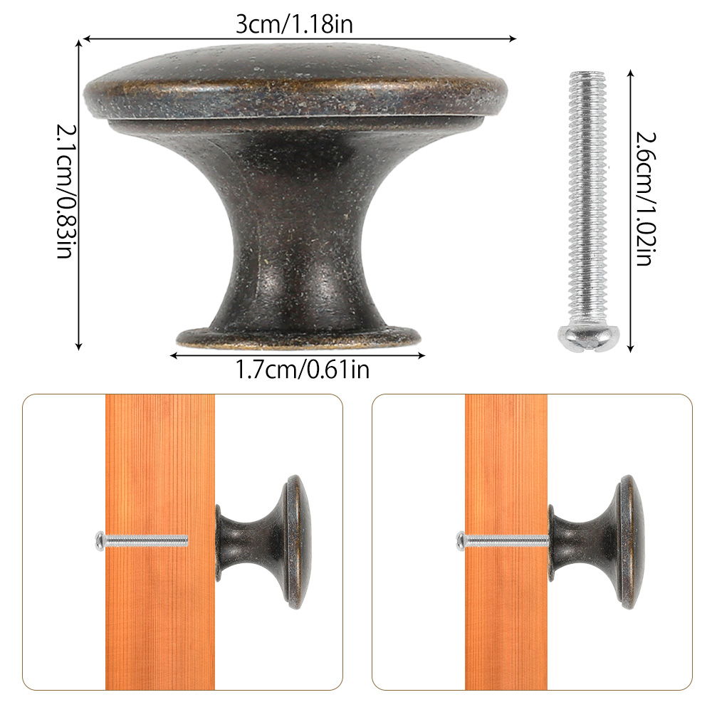 12PCS Retro Pull Handles Bronz - огляд і ціна Furniture And Kitchen Hardware Fitting