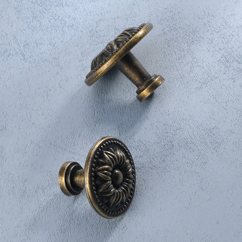 2Pcs Bronze Tone Retro Alloy K - огляд і ціна Furniture And Kitchen Hardware Fitting