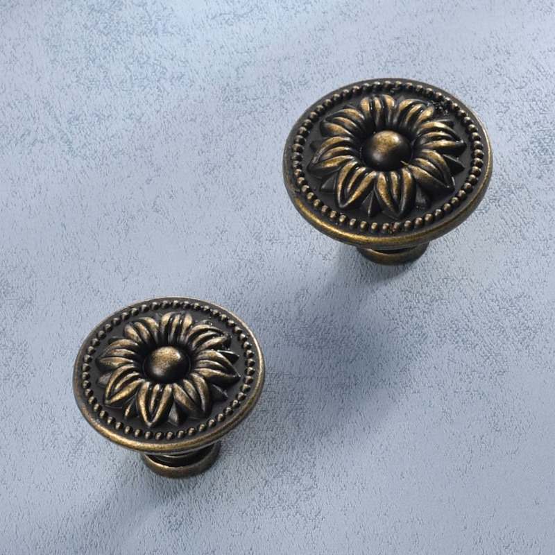 2Pcs Bronze Tone Retro Alloy K - огляд і ціна Furniture And Kitchen Hardware Fitting